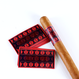 Custom Luxurious Embossed Eco-Friendly Food-Grade Cigar Band <b>Labels</b> UV Resistant Durable Paper Adhesive Ring custom cigar bands - Product Image 4