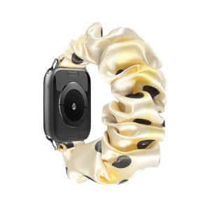 <span class=keywords><strong>Bracelet</strong></span> de montre en tissu élastique doux imprimé mignon pour femme, style scrunchie, compatible avec les séries IWatch - Product Image 2