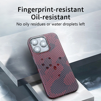 Coque de téléphone portable magnétique antichoc en fibre de carbone de luxe pour affaires, avec anneau, disponible pour logo personnalisé IMD, vente en gros