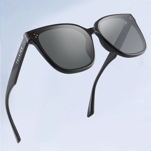 Gafas de Sol Polarizadas Falai'er Tr90, Montura Negra, Lentes de Nailon, Protección UV400, Diseño Cuadrilateral Unisex - Product Image 4