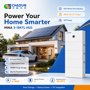 CHASUN 15kWh Sistema ESS Todo en Uno Apilable de 3 Módulos MINA con Inversor Híbrido de 4.2kW, 3 MPPT, 18A, IP20, 63A, Respaldo de 10 Minutos, Apilamiento - Product Image 3