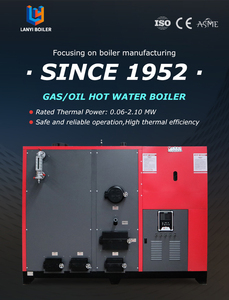 Caldera de agua caliente ahorro de energía de la biomasa 60KW para calentar - Product Image 2