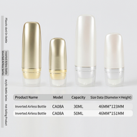 Flacon pompe sans air inversé CA08A 50 ml, tube cosmétique en acrylique pour emballage de sérum, lotion, base de maquillage