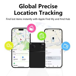Localizzatore Smart Certificato MFi Ricaricabile per iOS Android Google GPS, Tracker per Portafoglio Intelligente Compatibile con <span class=keywords><strong>Samsung</strong></span> - Product Image 5