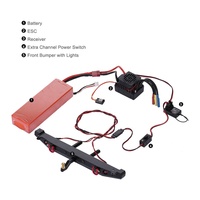 2 récepteurs avec interrupteur d'alimentation de canal supplémentaire en plastique 1/10 1/8 Rc 4Wd pour voiture RC TRX4 Axial Scx10