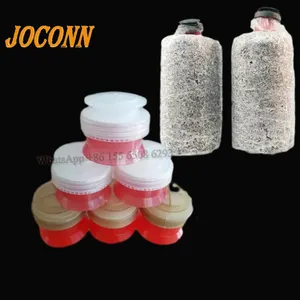 Manufacturer supply mushroom bag cap and ring Mushroom Bottle Cap with injection port filter