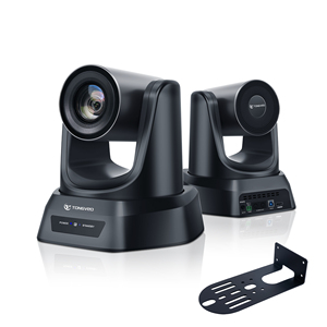Système de caméra PTZ TONGVEO avec <span class=keywords><strong>zoom</strong></span> optique 12X, suivi automatique IA 1080P 60fps/4K pour diffusion en direct d'églises et vidéoconférences en ligne - Product Image 1
