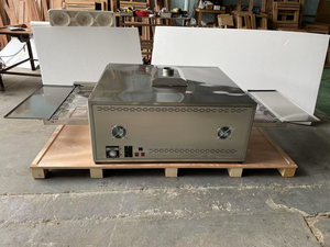 12/18/32 дюймов Коммерческая цепь ручного управления газовая электрическая нержавеющая сталь регулируемый термостат конвейер печь для пиццы пекарня - Product Image 2