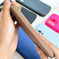Coque de téléphone antichoc en TPU souple avec porte-cartes et protection d'objectif, couleur imitation silicone, pour iPhone 11, 12, 13, 14 (vente en gros)