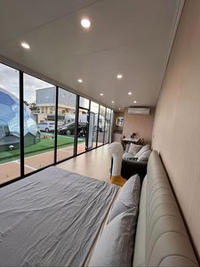 Casa Contenedor de Acero Ligero Aislada de Lujo, Tipo Cabaña Apple, Móvil, Prefabricada, Portátil, Económica, de 20 y 40 Pies, para Oficina - Product Image 3