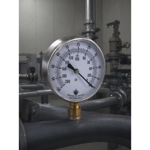 Manomètre radial en fonte de 63 mm avec réglage de zéro pour la mesure basse pression - Product Image 2