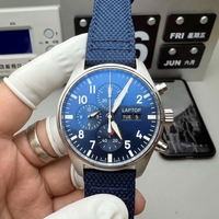 Montre mécanique sportive pour homme de style pilote classique de luxe, cristal saphir, bracelet en caoutchouc, automatique, boîtier en acier inoxydable