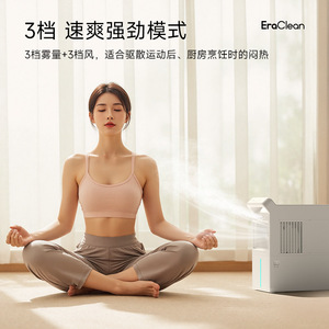 EraClean Ice Mist Fan CMF01 With <b>Humidifier</b> Natural Wind Portable Air Cooler For Home Office Desk Use - Product Image 4