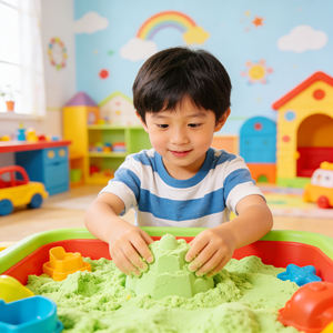 Sable Magique Non Toxique pour Enfants, Sable Spatial Éducatif et Amusant pour Jouer au Château et à la Plage - Vente Chaude Usine - Product Image 1