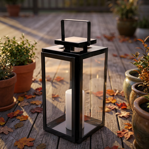Portavelas de Metal Negro Mini al por Mayor para Decoración de Iluminación de Mesa y Suelo - Product Image 1