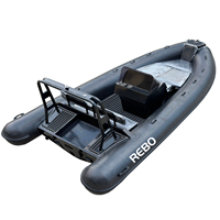 Bateau pneumatique à coque en aluminium RIB520 de 16 pieds, PVC/Hypalon/Orca Zodiac, bateau de pêche à vendre