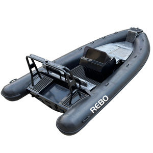 16 قدم RIB520 هيكل ألومنيوم PVC/Hypalon/Orca زودياك ألومنيوم ضلع قارب قابل للنفخ قارب صيد للبيع - Product Image 2