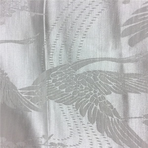 Tela de brocado Jacquard de <span class=keywords><strong>seda</strong></span> pura 100%, patrón bordado de mezcla de <span class=keywords><strong>seda</strong></span> de <span class=keywords><strong>lino</strong></span>, tela de <span class=keywords><strong>seda</strong></span> inspirada en la naturaleza - Product Image 3