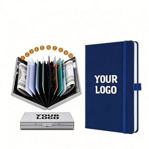 Wholesale Custom Logo 6/10 Slots Slim Anti Rfid Travel Cardholder <b>Box</b> for Women Man Business Promo Gift Id Card Holder Case - Product Image 1