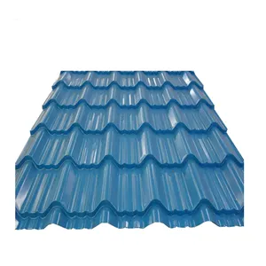 6m铁ibr金属屋面板材彩色波纹钢镀锌锌铝PPGI切割和焊接加工服务