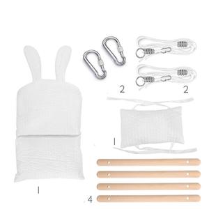 Design moderno <span class=keywords><strong>tessuto</strong></span> di cotone per interni/esterni bambini sedia pieghevole coniglio giardino <span class=keywords><strong>altalena</strong></span> per Baby Park mobili - Product Image 6