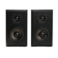 Samtronic Haut-parleur d'étagère 4 pouces HIFI en bois passif 4Ohm Audio amplificateur de son moniteur Haut-parleur Home cinéma Haut-parleur