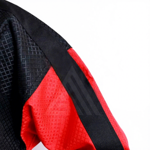 OEM Custom Taekwondo Uniform Black Red Lightweight Cotton Martial Arts Training Competition Suit for Men - Product Image 6
