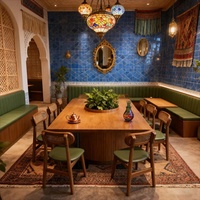 Ensemble de chaises et table de salle à manger en gros, durable, pour restaurant commercial, traiteur, bistro, bar, café et dessert