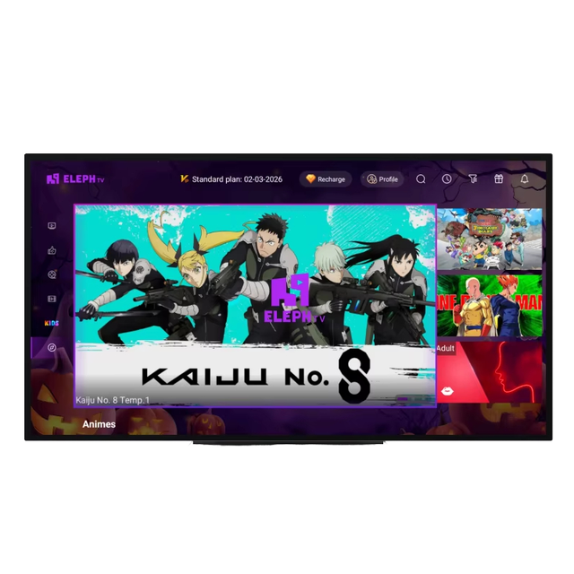 Eleph TV Smart Television IPTV Saudi Arabia HD 4K Android LED 19" Black Hotel TV Media Streaming 24Hz USB Private Mold