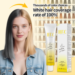 Colorante permanente per capelli <span class=keywords><strong>senza</strong></span> <span class=keywords><strong>ammoniaca</strong></span> professionale per salone utilizzare la crema colorante per capelli a lunga durata per capelli che copre grigio e bianco - Product Image 1