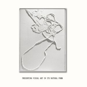 لوحة فنية حديثة ثلاثية الأبعاد بنمط تجريدي من الأكريليك على قماش، فن تجريدي أصلي بأسلوب وابي سابي للفنادق، لوحة يدوية الصنع لغرفة المعيشة - Product Image 4