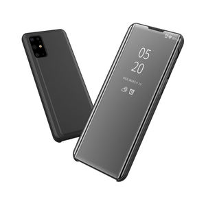 Fundas de teléfono con espejo galvanizado para Samsung Galaxy S23 <span class=keywords><strong>S22</strong></span>, nuevas llegadas, soporte de Vista transparente - Product Image 1