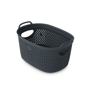 Intreccio <b>Basket</b> Xs Grey 235x180x120mm PP Bathroom Clothing Organizer Storage with Handles - Product Image 3