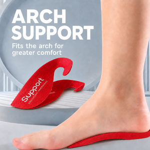 Plantillas ortopédicas deportivas para correr con soporte de arco, corrección de arco alto, transpirables, para calzado deportivo, para pies planos, absorción de impactos, para gimnasio - Product Image 1