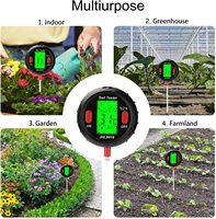 Testeur de sol 5-en-1, adapté aux plantes d'intérieur et d'extérieur, aux jardins, aux fermes et aux tests d'humidité et de pH du sol de pelouse