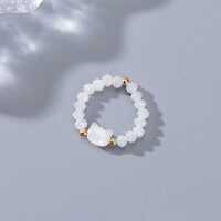 Alla moda 18K oro placcato perline anello da Cocktail per le donne e gli uomini, gotico dichiarazione gioielli con intarsi di cristallo, moda all'ingrosso - Product Image 3