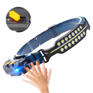 W691-2 W690-2 ไฟหน้าแบบ LED แบบชาร์จไฟได้ ปรับความสว่างได้ กันน้ำ ปรับได้ แสงสำหรับใช้งานกลางแจ้ง พร้อมแสงสีแดงสีขาว - Product Image 4