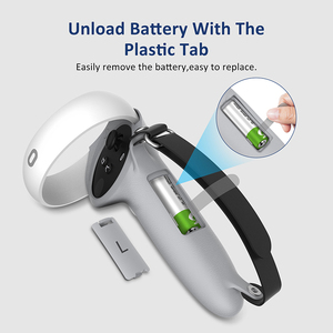 Voor Oculus Quest 2 Volledige Bescherming Anti Druppel Siliconen <span class=keywords><strong>Controller</strong></span> Grip Cover Beschermhoes - Product Image 3