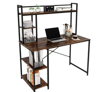 Échantillon GRATUIT – Bureau d'ordinateur extensible, pliable et réglable en hauteur avec étagère, design moderne, montage facile, robuste, pour bureau à domicile