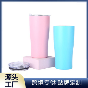 Lingqi Stainless Steel Tumbler 304 Large Capacity Travel Cup Insulated For Outdoor Use - Product Image 5