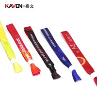 Bracelet en tissu personnalisé imprimé en couleur pour événements, festivals, fêtes, avec logo, réutilisable, personnalisé, vente en gros