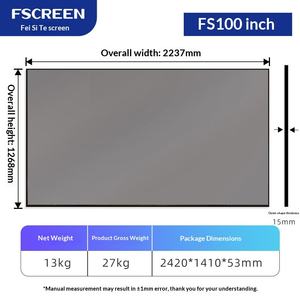 Projecteur laser à ultra courte focale avec écran Fresnel anti-reflet ultra-fin de 120 pouces à 8 couches, le meilleur de Chine - Product Image 2