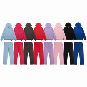 Conjunto de 2 Piezas de Chándal con Diseño de Telaraña y Pedrería para Hombre, Estilo Y2K, Sudadera con Capucha y Pantalones de Felpa Oversize, Ropa Urbana Brillante - Product Image 2