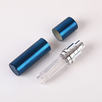 Nouveau Style De Luxe Fond En Conserve 5ml Parfum Pulvérisation Pompe Bouteille ABS UV Bouteille Extérieure PETG Doublure Parfum Liquide De Distribution Réutilisable