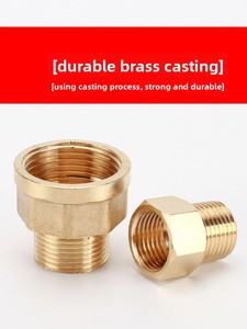 Raccordi in <span class=keywords><strong>ottone</strong></span> riduttori da 1/8 a 1 pollice, a diametro uguale e ridotto, filettati, con testa esagonale, maschio-femmina, di alta qualità - Product Image 2