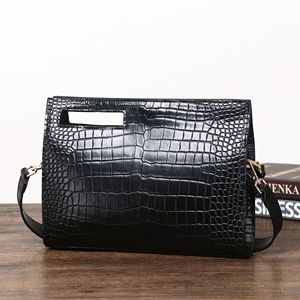 Bolso de Mano de Diseño Casual de Lujo Unisex, Marca de Diseñador, Piel de Cocodrilo Genuina, Tipo Sobre, con Cierre y Correa para la Muñeca - Product Image 2