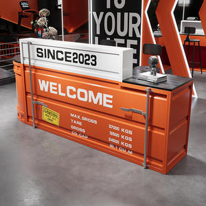 Barra de estilo industrial, cajero, <span class=keywords><strong>Internet</strong></span>, celebridad, té de la leche, cafetería, hierro, billar, sala de baloncesto, gimnasio, escritorio de recepción - Product Image 3