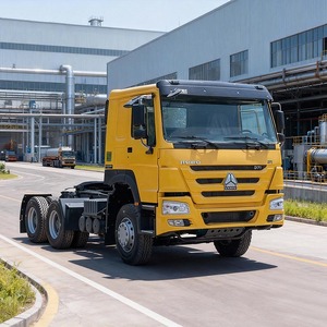 Camion tracteur diesel d'occasion SINOTRUK HOWO 371HP 6x4 Euro 3 avec suspension pneumatique et caméra arrière pour le transport minier - Product Image 2