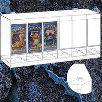 Boîte de rangement en acrylique pour boosters de cartes à collectionner, en Perspex de 3 mm, utilisée pour la publicité