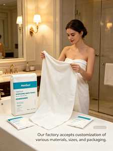Serviettes de bain jetables en tissu non tissé 160*80CM, séchage rapide, forte absorption d'eau, pour hôtels, instituts de beauté, salons de coiffure - Product Image 6